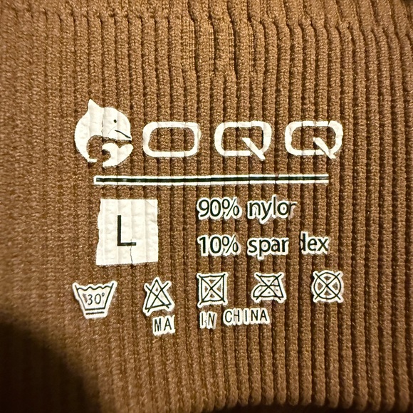 Brown Ribbed Women's Intimate Set - Picture 3 of 3